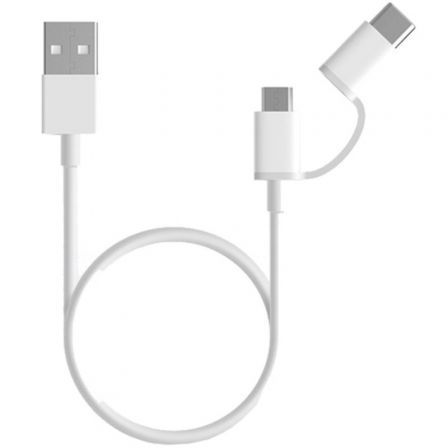 Xiaomi Cable Mi 2-in-1 USB A a Micro USB y USB Tipo C 100 cm Blanco Xiaomi Cable Mi 2-in-1 USB A a Micro USB y USB Tipo C 100 cm Blanco
